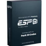 Pack 20 Codes ESIPTV Pro – Pack Revendeur Professionnel
