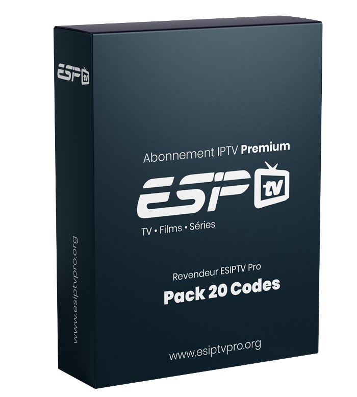 Pack 20 Codes ESIPTV Pro – Pack Revendeur Professionnel