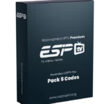 Pack 5 Codes ESIPTV Pro – Offre Revendeur
